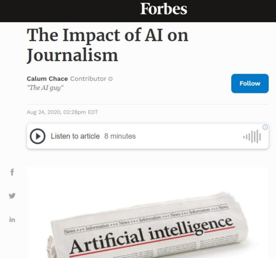 The Impact of AI on Journalism