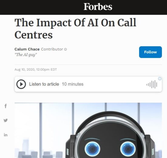 The Impact Of AI On Call Centres
