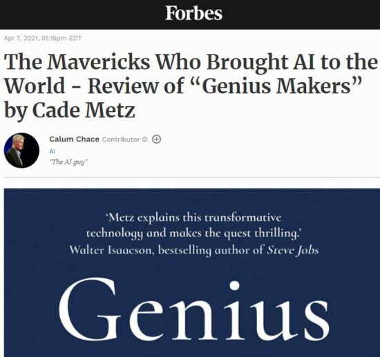 Book review: "Genius Makers" by Cade Metz