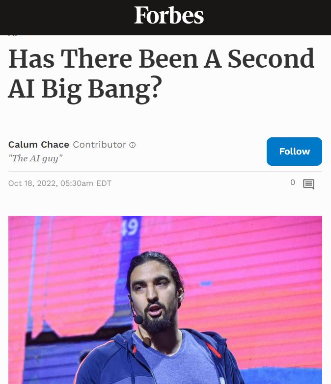 Has there been a second AI Big Bang?
