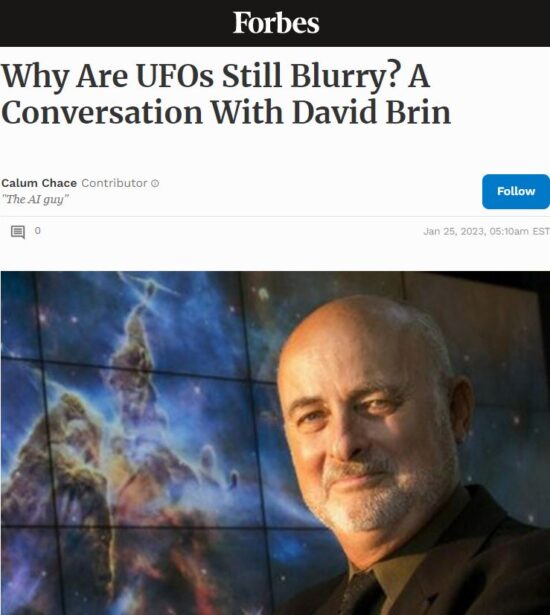 Why are UFOs still blurry? A conversation with David Brin