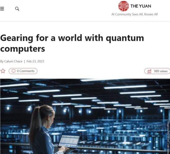 Why you should be getting ready now for a world with quantum computers. With Ignacio Cirac